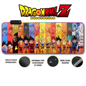 Mousepad Gamer norma/rgb dragon ball