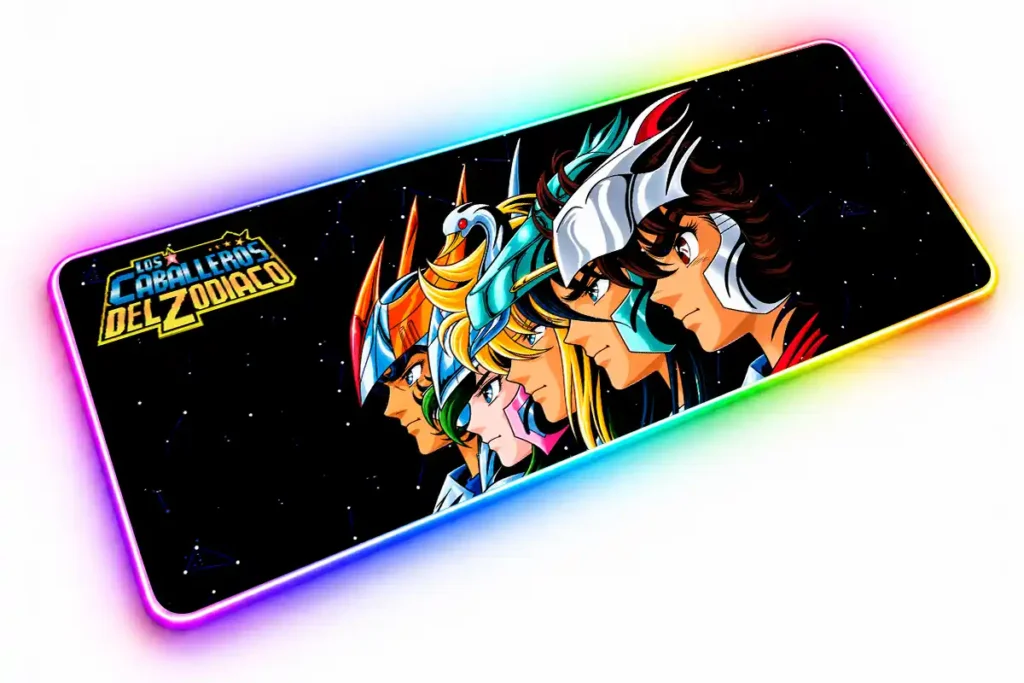 Mousepad de Caballeros de Bronce Perfiles Clásicos con diseño de Saint Seiya